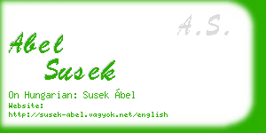 abel susek business card